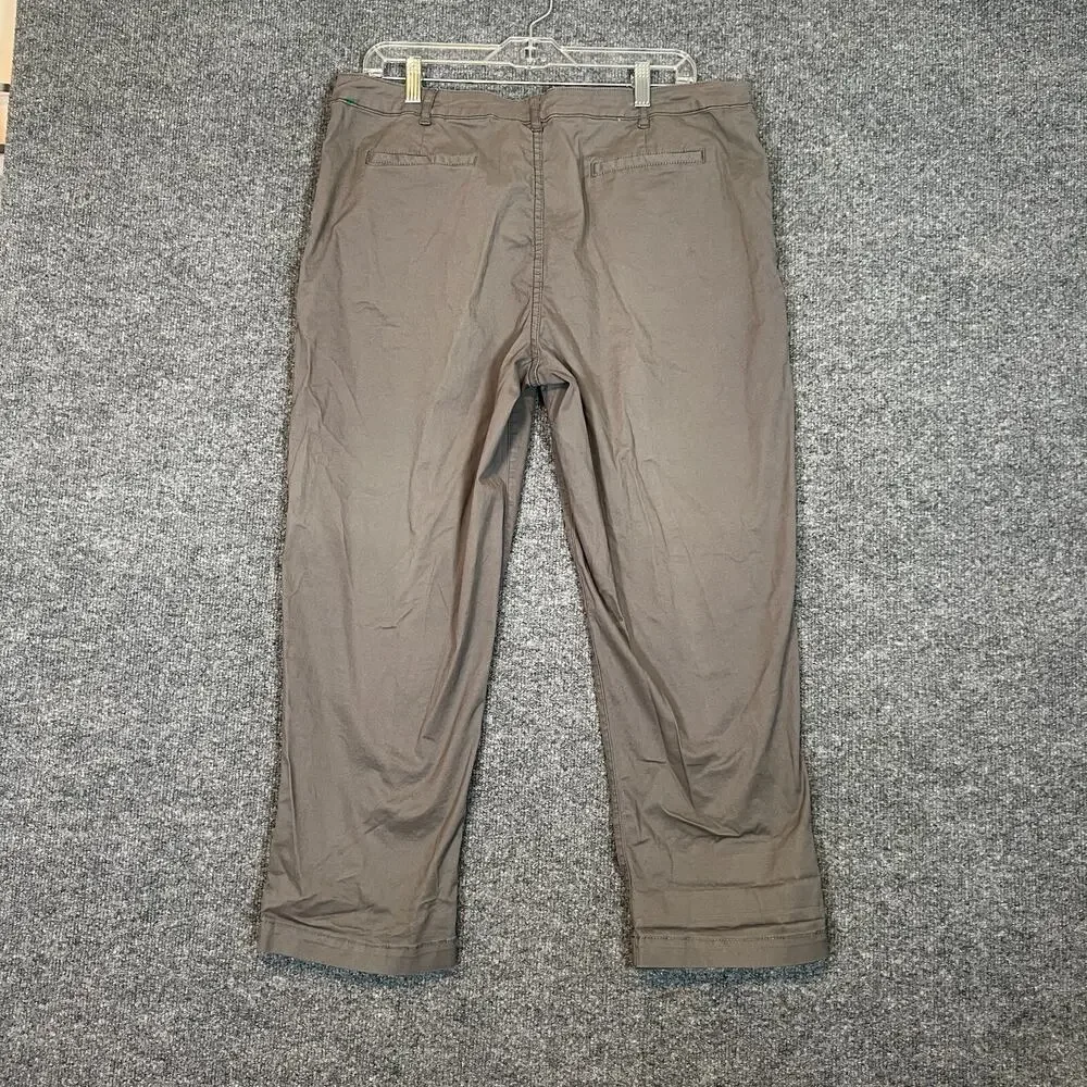 Pendleton Pants Womens 16 Beige Khaki Chinos Straight‎ Leg Cropped Casual